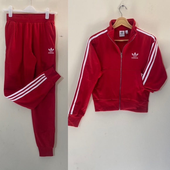 ⭕️sold⭕️ADIDAS THREE STRIPS FLEECE TRACKSUIT - Picture 2 of 12